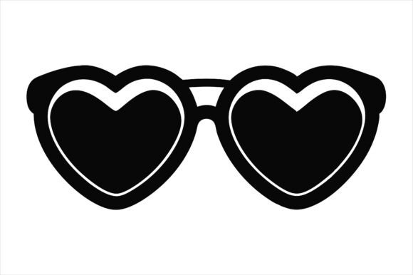 Heart-Shaped Sunglasses Icon