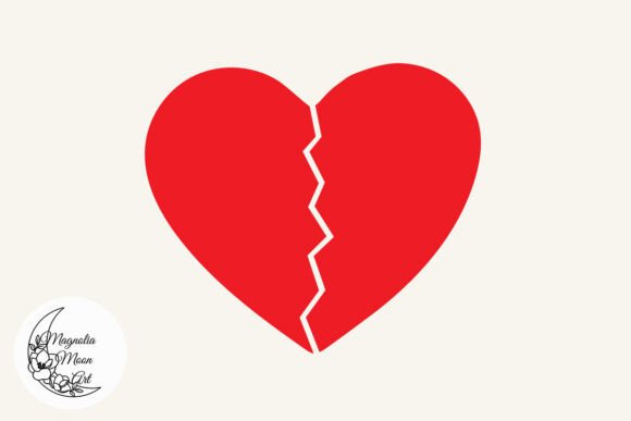 Red Heart Split SVG: A Versatile Design for Creative and Business Use