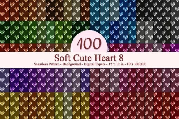 Soft Cute Heart 8 Seamless Pattern: A Strategic Design Tool for Modern Creators